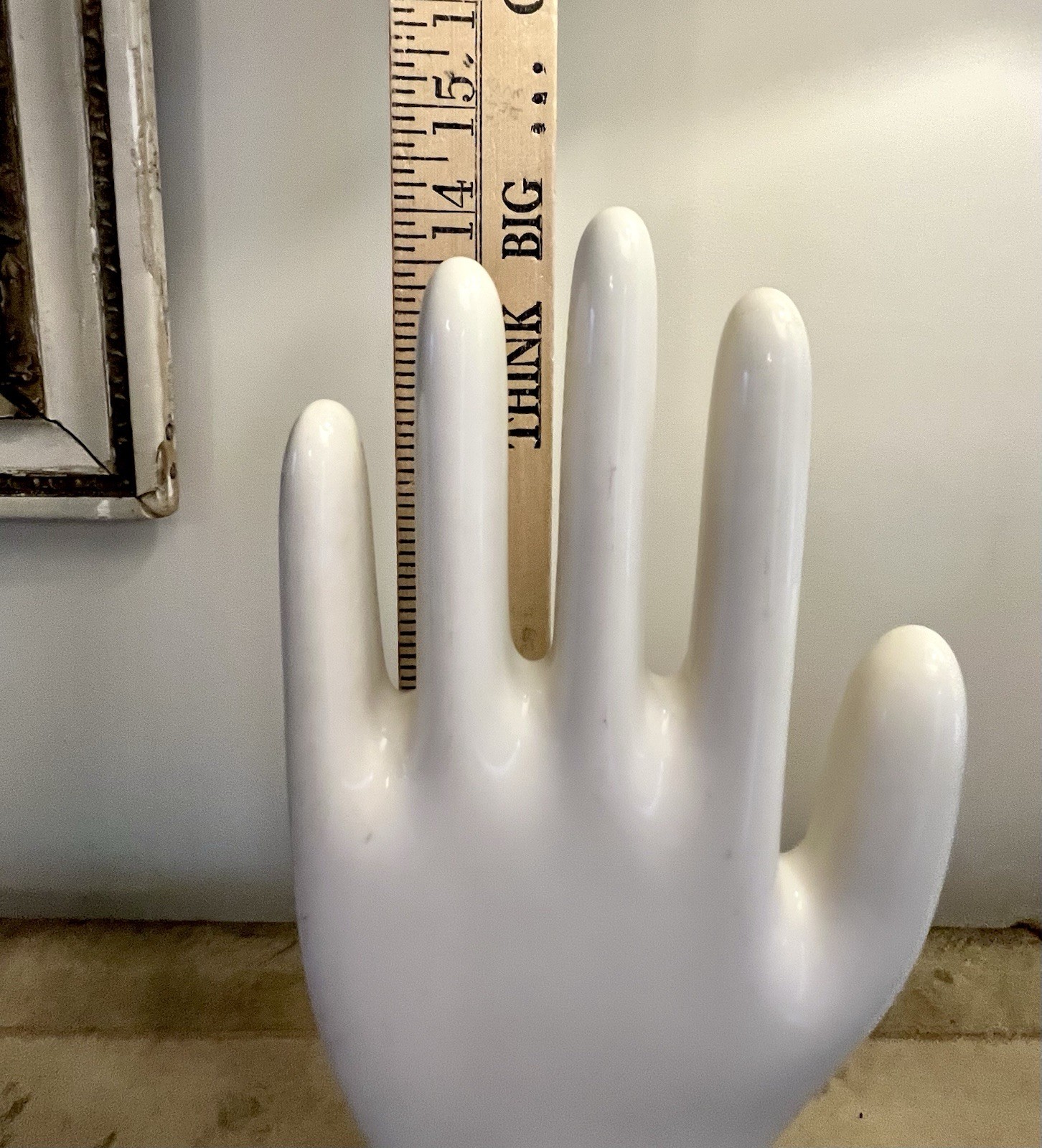 Vtg 1976 GENERAL PORCELAIN Commercial Large Hand Glove Mold Mannequin 14”Display