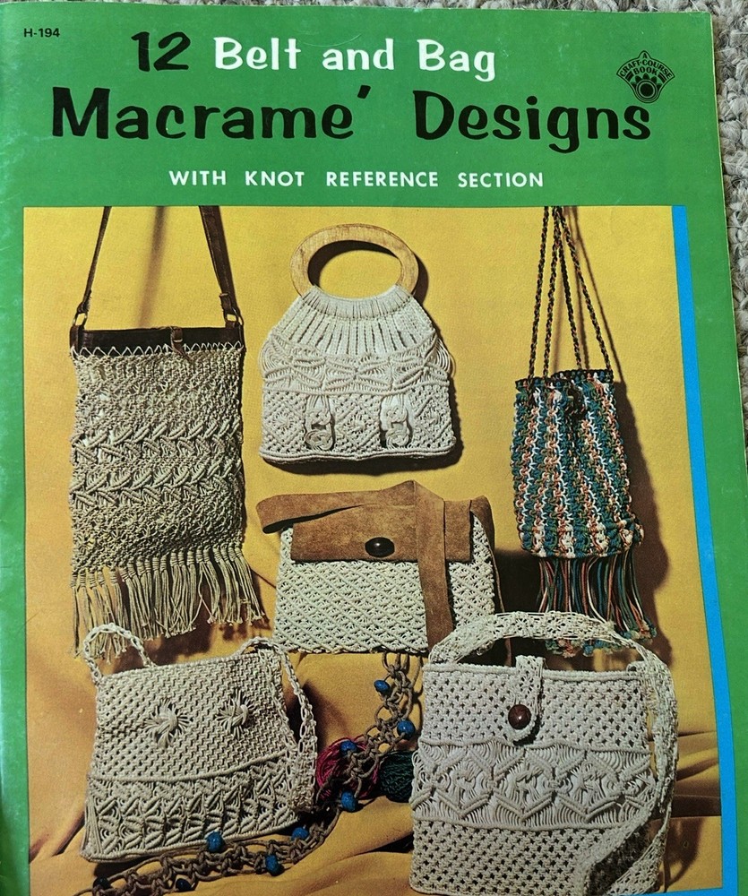 4 Vintage Macrame Books