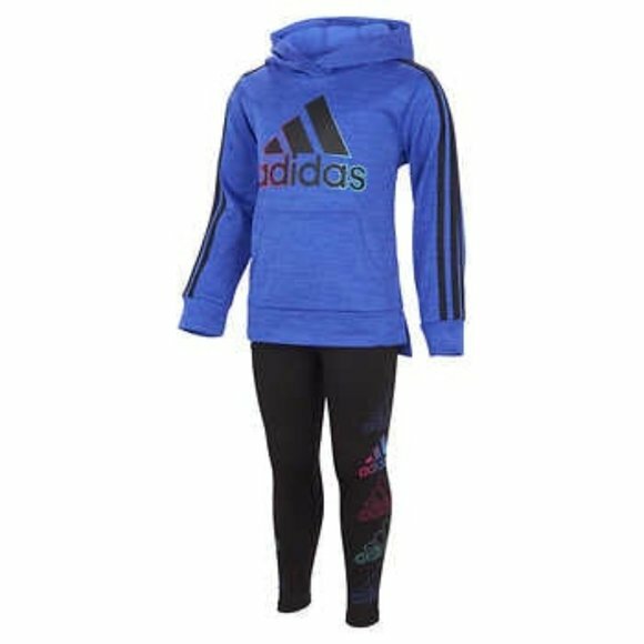 NWT - Adidas Kids' 2-piece Active Set - Hoodie and Legging - Size 2T