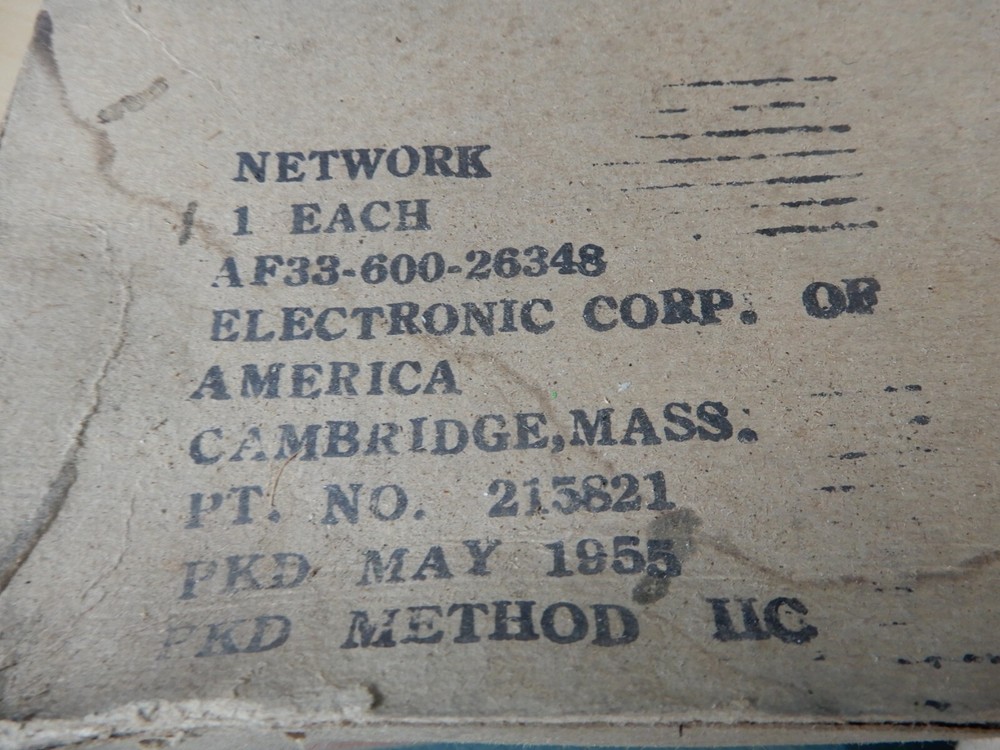 Kearfott Co 215821 Interstage Network Transformer 1955