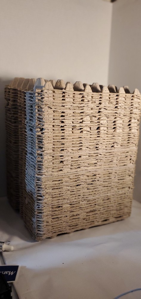 30-Cell Stackable Egg Crates, Pulp Fiber 20pack, Cartones de huevo