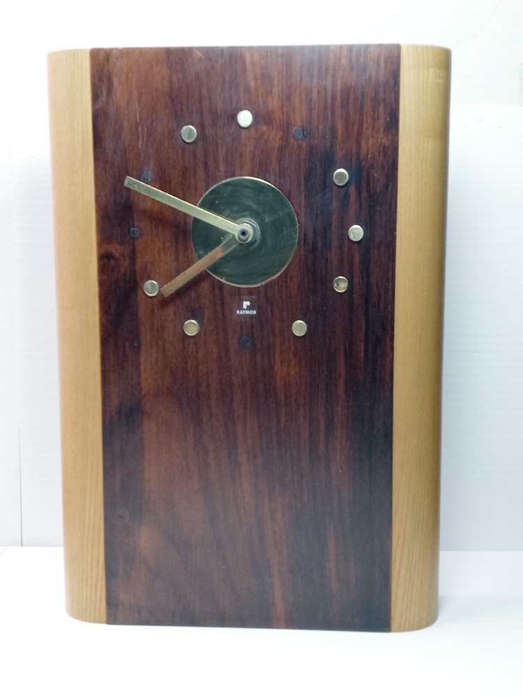 Raymor Clocks Modern Wall Clock Made in Italy ( Missing Dot ) MCM VINTAGE TESTED