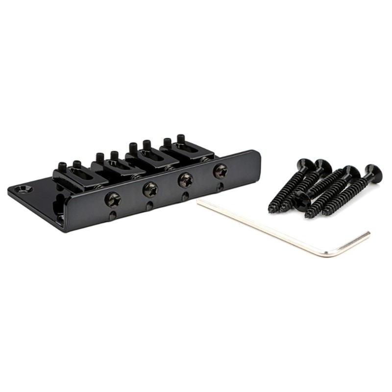 Electric Guitars Bass Hardtail Bridge 4-string Fixed Bridge Replacement Parts