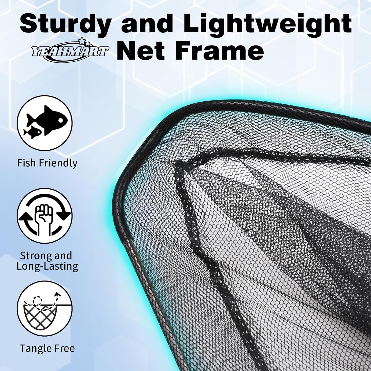 Fishing Net Minnow Nets with Aluminum Collapsible Telescopic Fishing Pole Handle