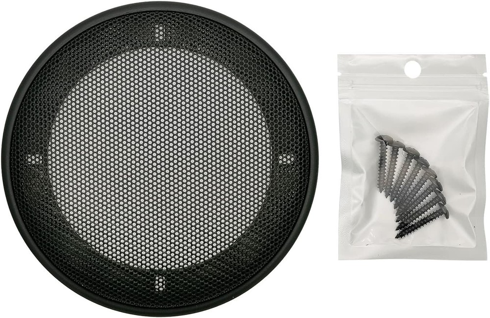 4" Speaker Grill Covers, Car Speaker Subwoofer Guard Protector, ABS Plastic Fram
