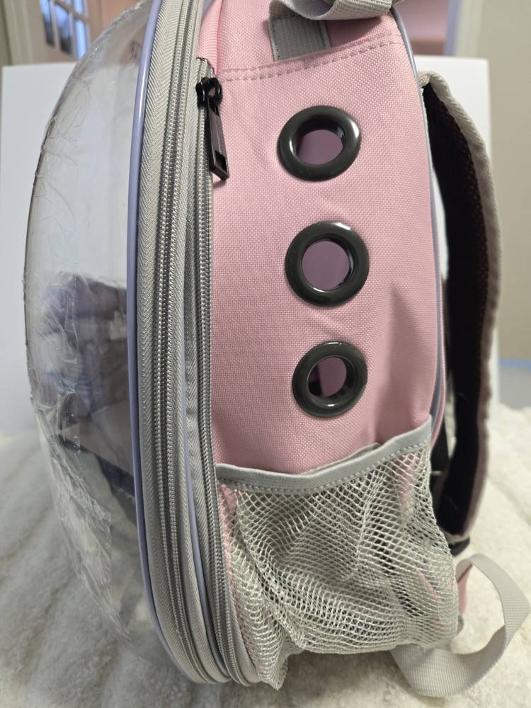 Transparent Pet Carrying Breathable Backpack.