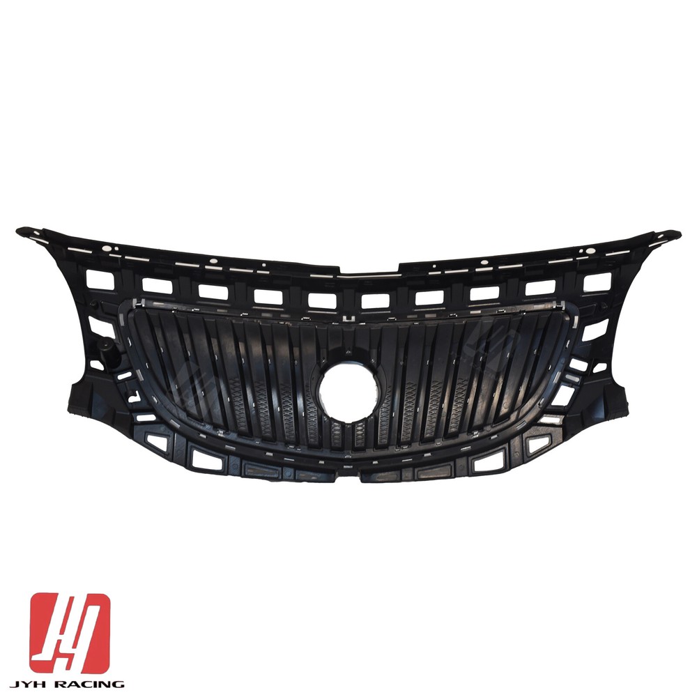 Fits 11-13 Buick Regal Front Upper Grille Chrome Shell With Painted Black Insert