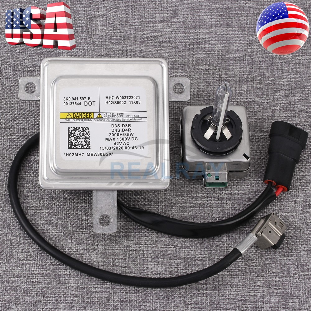 HID Xenon Headlight Ballast Control Unit Module + Bulb Wire For Audi A1 A3-A8 Q5