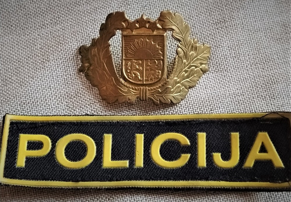 Latvian Police cockade.