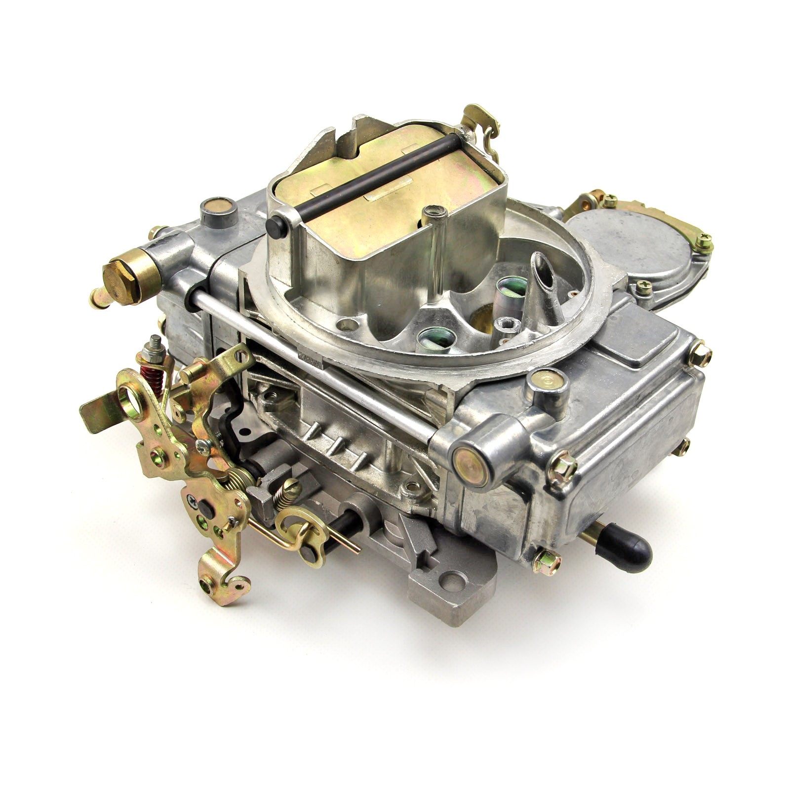 610 CFM Natural Finish 4-Bbl Vacuum Secondary Carburetor Built in USA