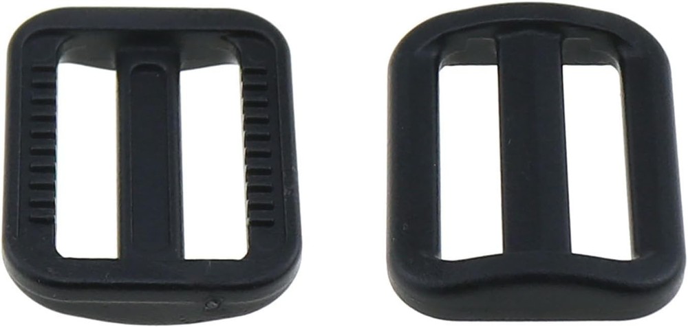 MEETOOT 30PCS 1 Inch Black Adjustable Plastic Tri-Glide Slides Button...
