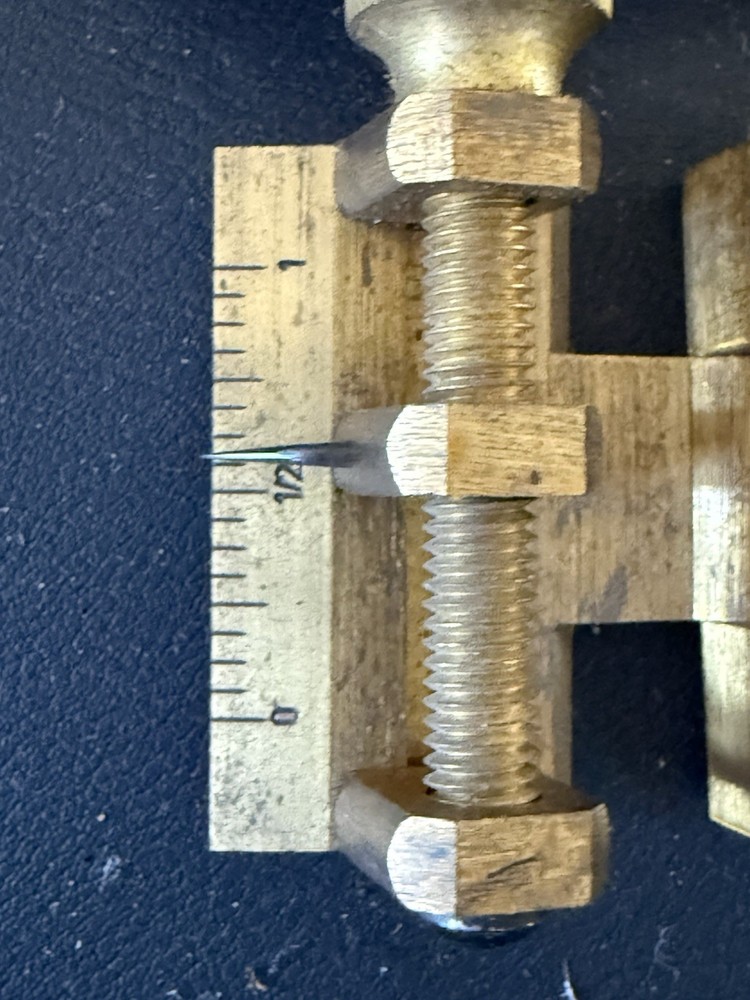 4 Vintage Brass Linen Testers Thread Counters Compass Germany Japan Loupe