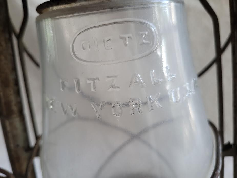 Vintage Detz Ranch Kerosene Lantern