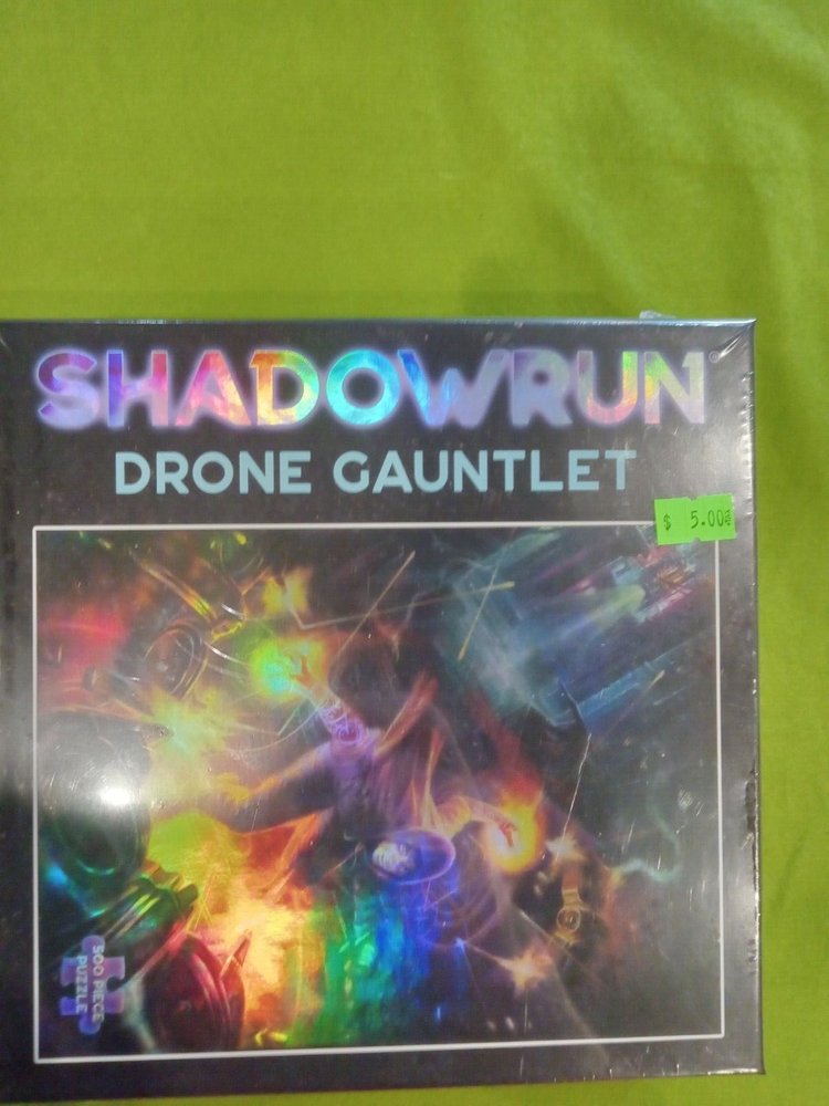 Shadowrun Foil Puzzle Drone Gauntlet 500 Pc NEW SEALED