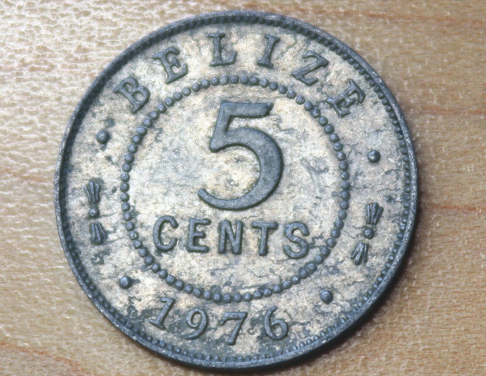 1976 Belize 5 Cents
