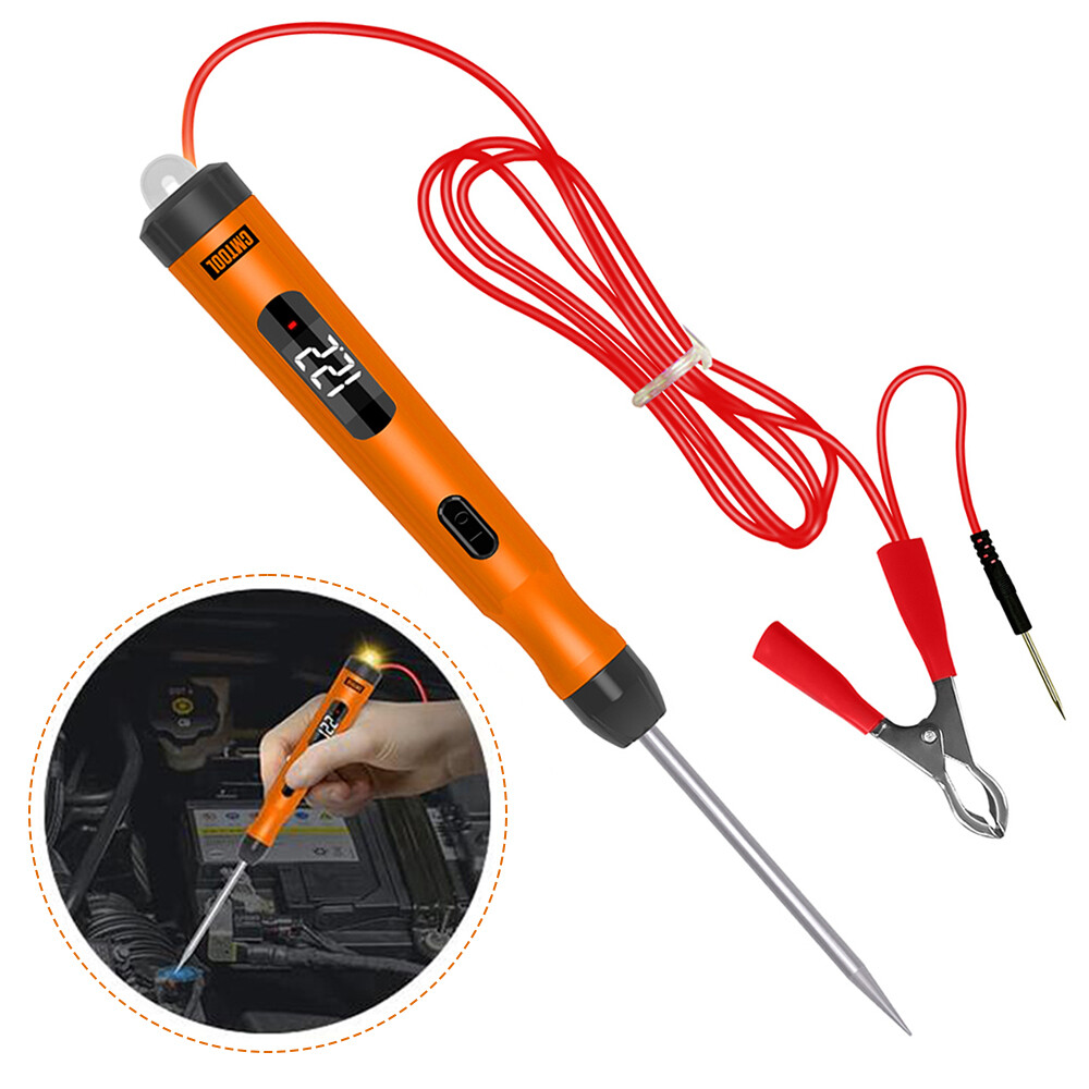 Car Digital Electrical Circuit Tester Light 12V 24V DC Voltage Continuity Tester
