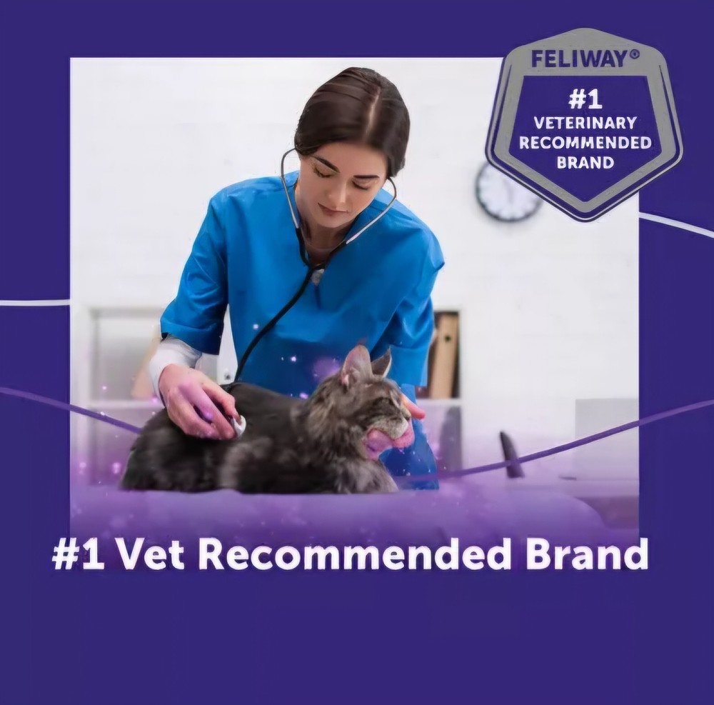 Feliway Optimum Enhanced Calming (2) 48 mL Diffuser Refills for Cats, New 12/26+