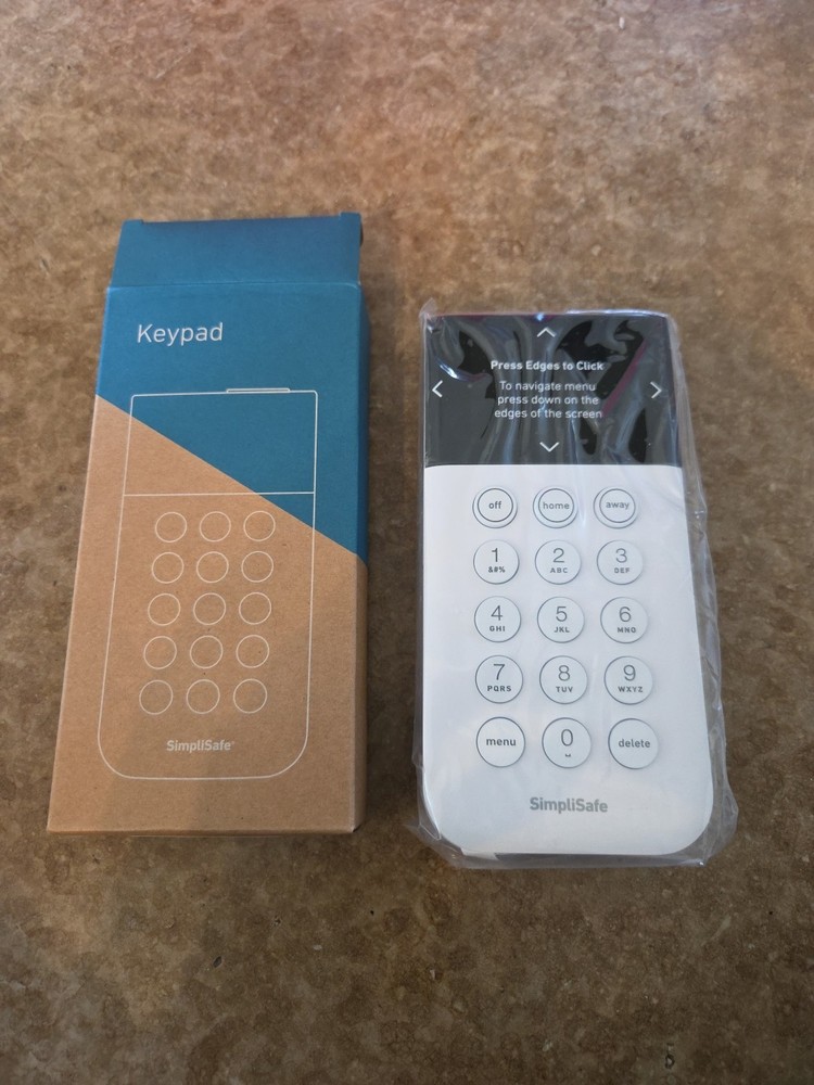 SimpliSafe Wireless Pin Pad Keypad KP3W White -New
