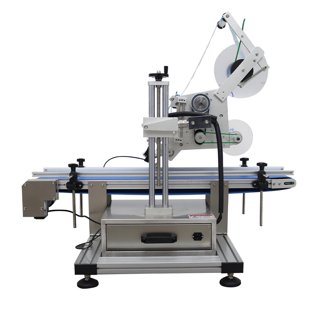 Automatic Desktop Conveyor Table Plane Labeling Machine Label Applicator 110V