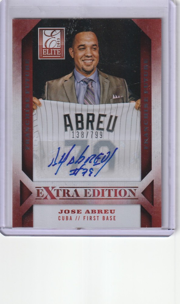 Autographed Jose Abreu Panini Elite  card /799