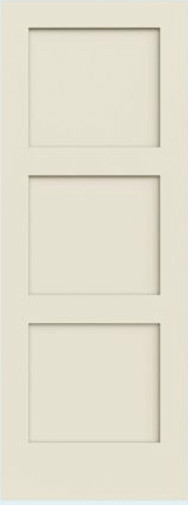 3 Flat Panel Equal Primed Mission Shaker Stile &Rail Solid Core Doors Door Slabs