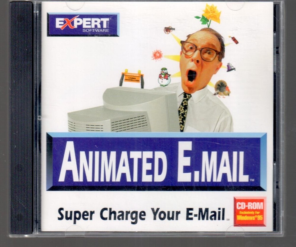 Expert Software Animated E. Mail CD-ROM Super Charge Your Email Best Deal L@@K !