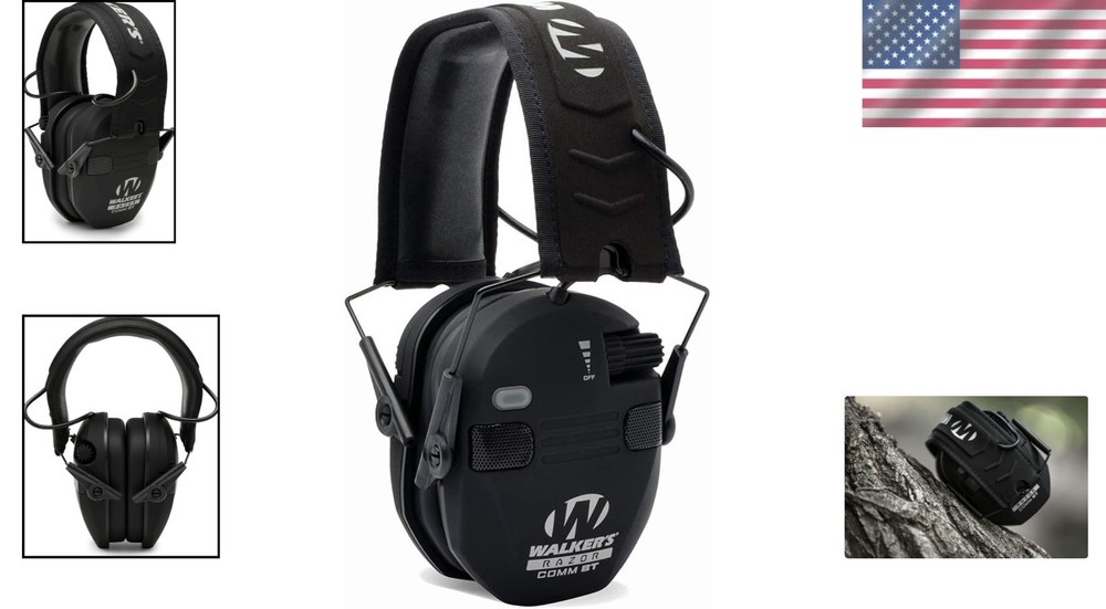 Bluetooth Electronic Quad Muffs - Active Noise Cancellation