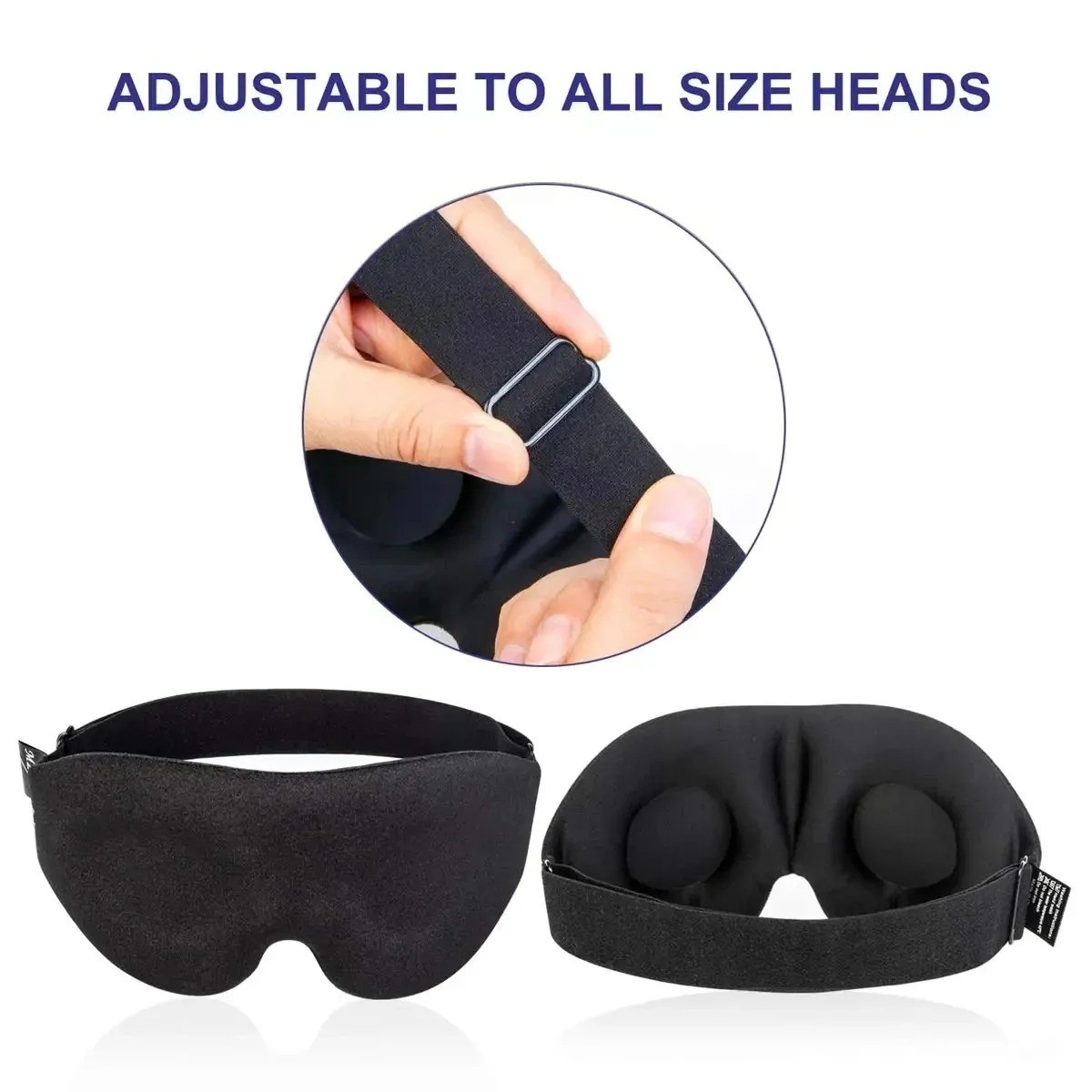 Sleep Eye Mask for Men Women, 3D Contoured Cup Sleeping Eye Mask Blindfold