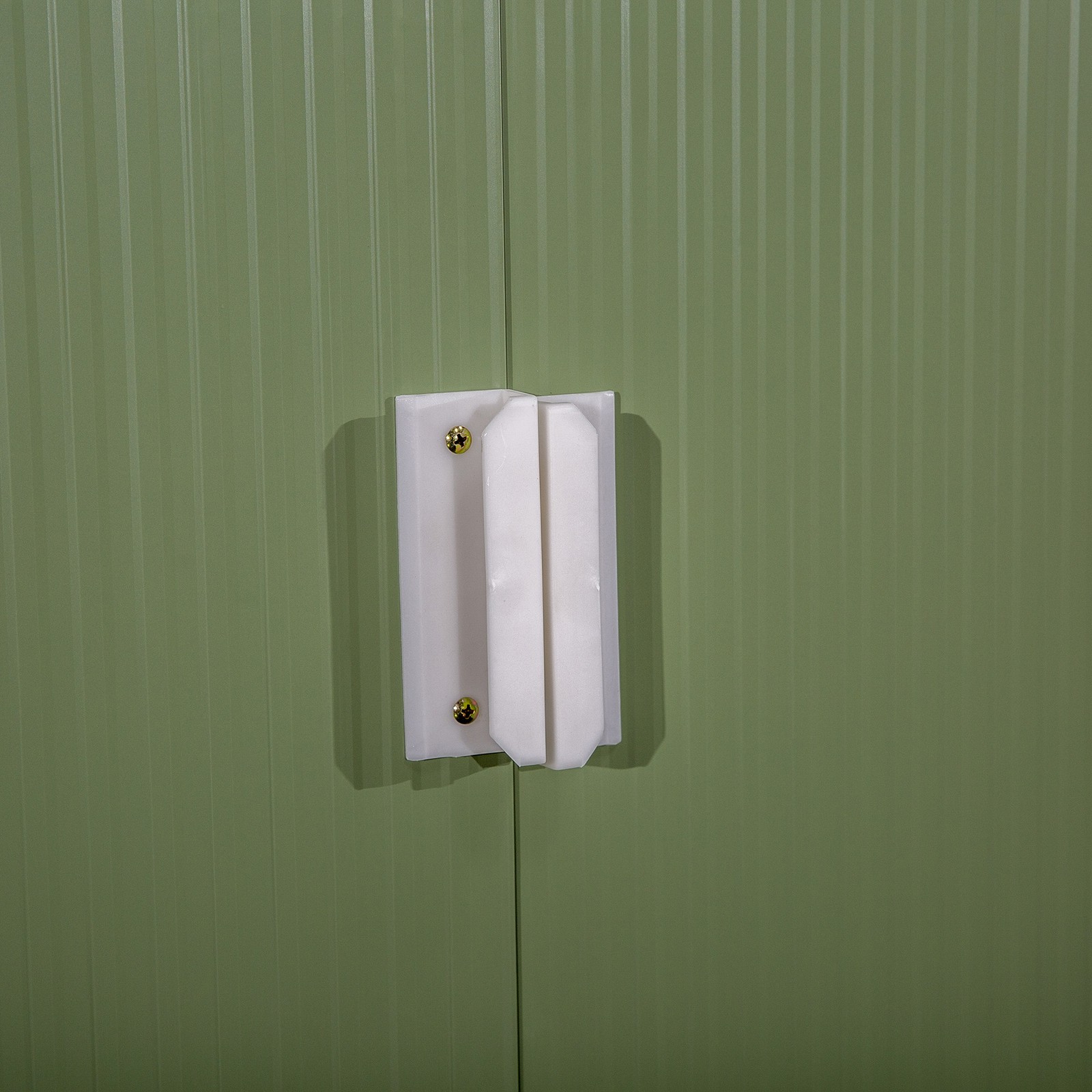 Outdoor Storage Shed 9x6 ft, Metal Garden Shed Double Doors, Weather-Resistant