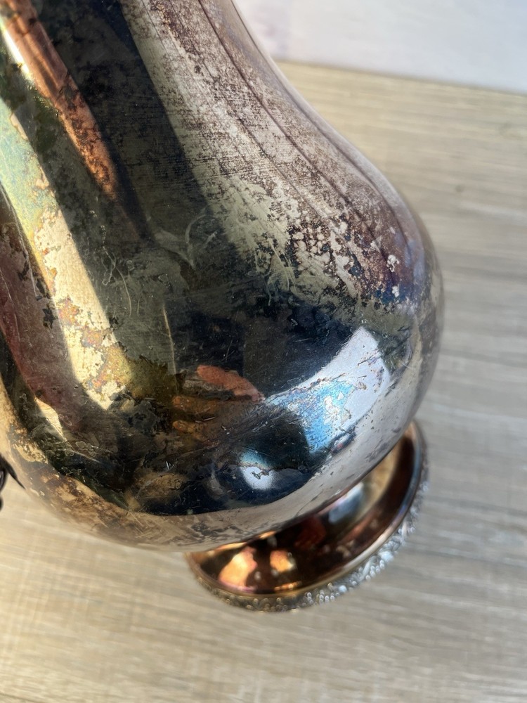 Melford Wallace Silver Pitcher Grape Edge Pattern M612 E.P.W.M