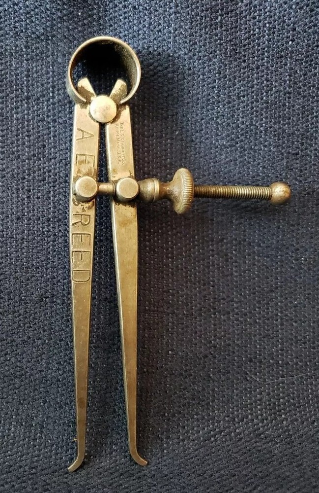 L.S. Starrett Yankee Spring Type Inside Caliper Flat Leg 4" Size