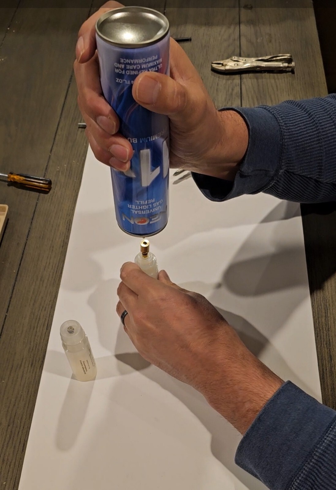 New design Metal Refill Devise for Thermacell/BaByliss Butane Cartridges (USA)