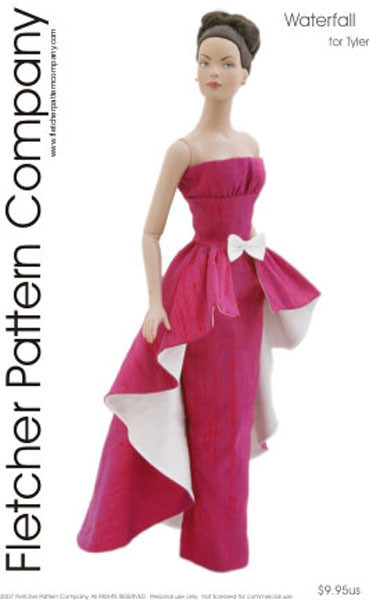 Waterfall Doll Clothes Sewing Pattern for Tyler Tonner