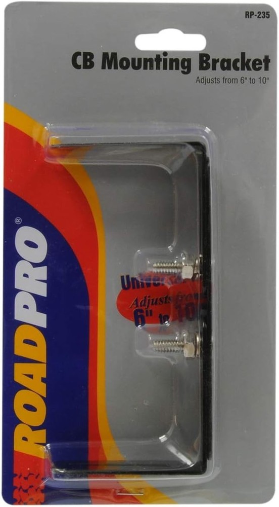 Universal Adjustable Mounting Bracket for CB Radios & Scanners - 6" to 10"