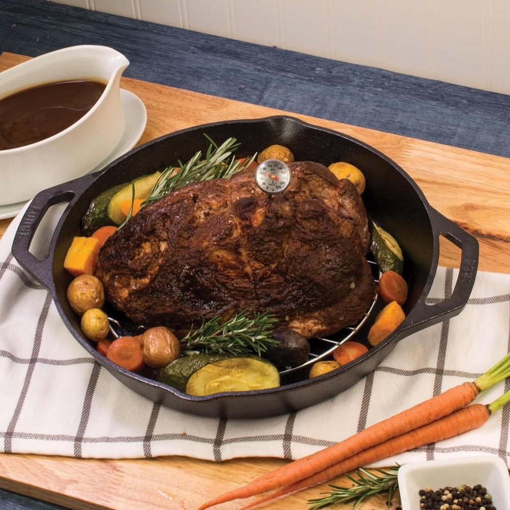 HIC Instant-Read Meat Thermometer with Shatterproof Face & Calibration