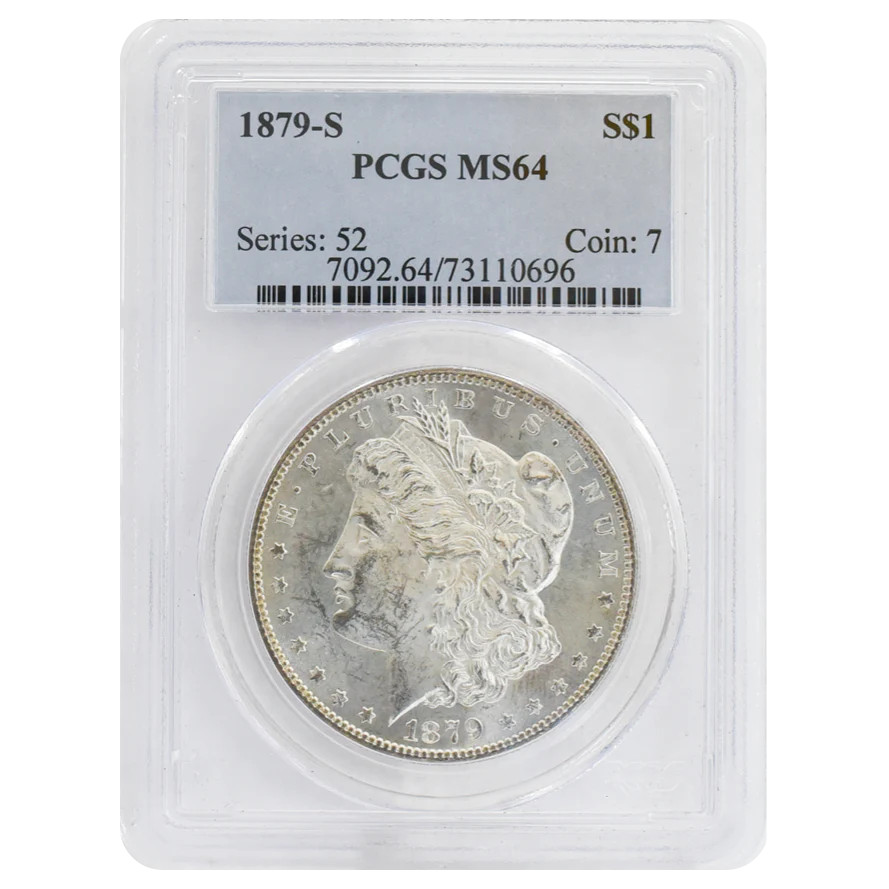 1879-S Morgan Dollar MS64 PCGS