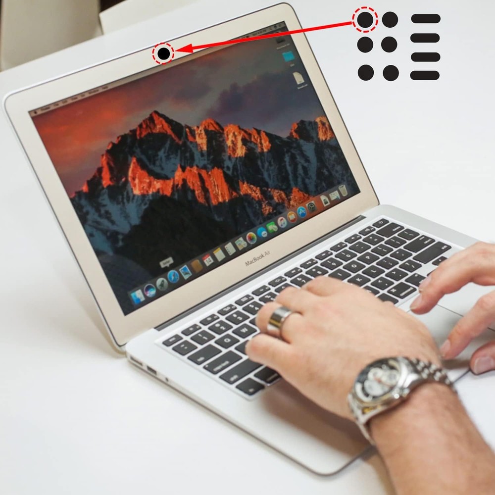 Universal Webcam Covers - Privacy Protection Accessory, No Residue Application,