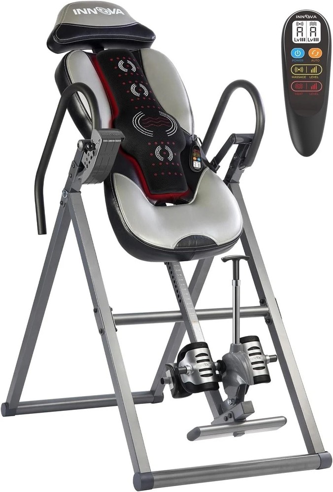 Ergonomic Inversion Table with Multi-Mode Heat & Massage - 300 lbs Capacity