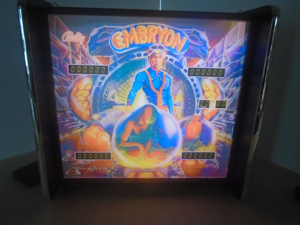 Bally Embryon Pinball Head LED Display light box