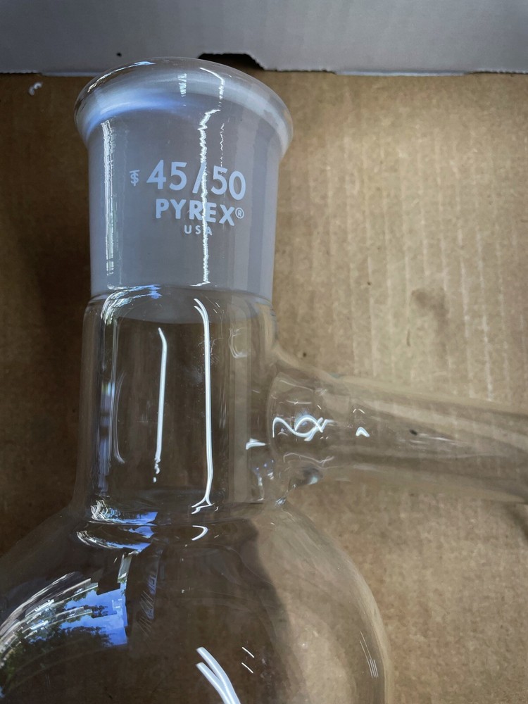 Pyrex 3920 1L One Piece Continuous Heavier than Water Liquid/Liquid Extractor