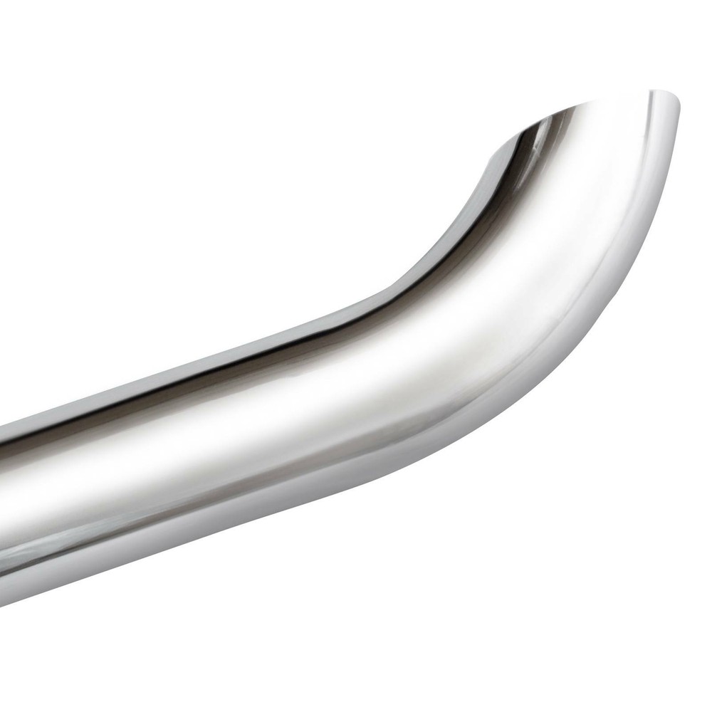 Pair Chrome 3"ODx 60" Length Curved Stack Pipe Freightliner Kenworth Peterbilt
