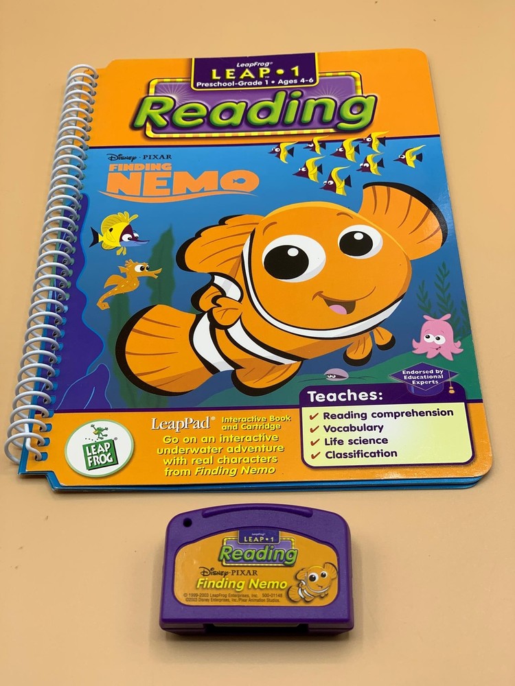 LeapFrog LeapPad Disney FINDING NEMO Book & Cartridge