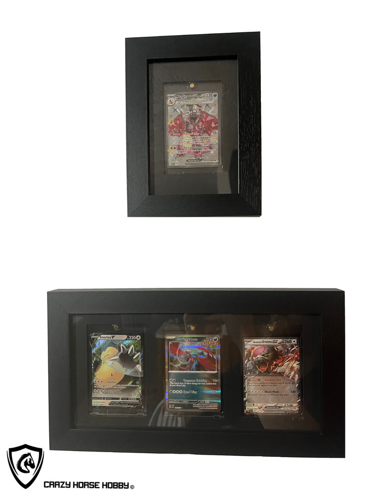 Single magnet Snap Card Frame Wall Mount Pokemon Trading Card Display Case