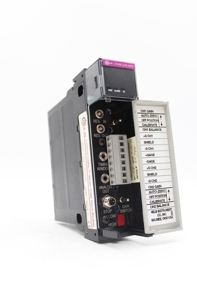 Helm Instrument HM-1756-PLM ControlLogix Strain Gauge Input Module