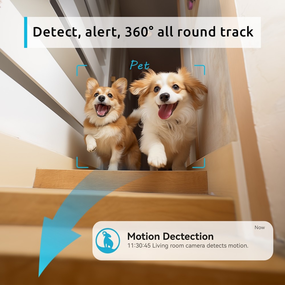 Wireless 2.4G WiFi Security Camera System 2K Indoor