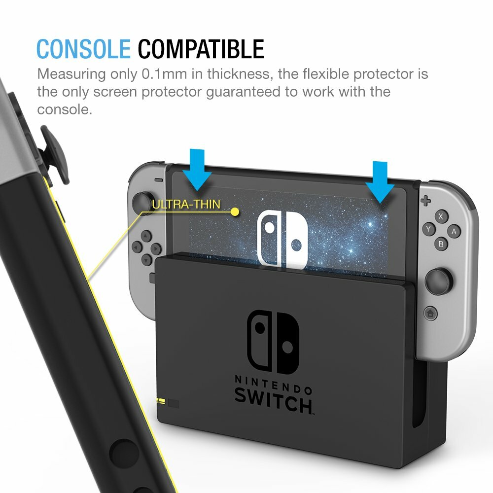 3 Pack Soft PET Cover Screen Protector Film Saver For Nintendo Switch OLED