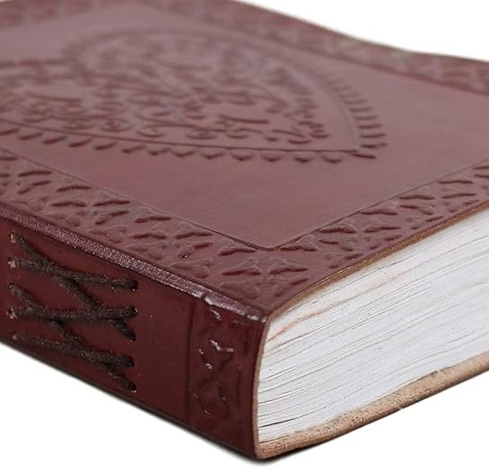 Handmade Genuine Leather Journal 8x6" Vintage Rustic Notebook Single Lock Diary