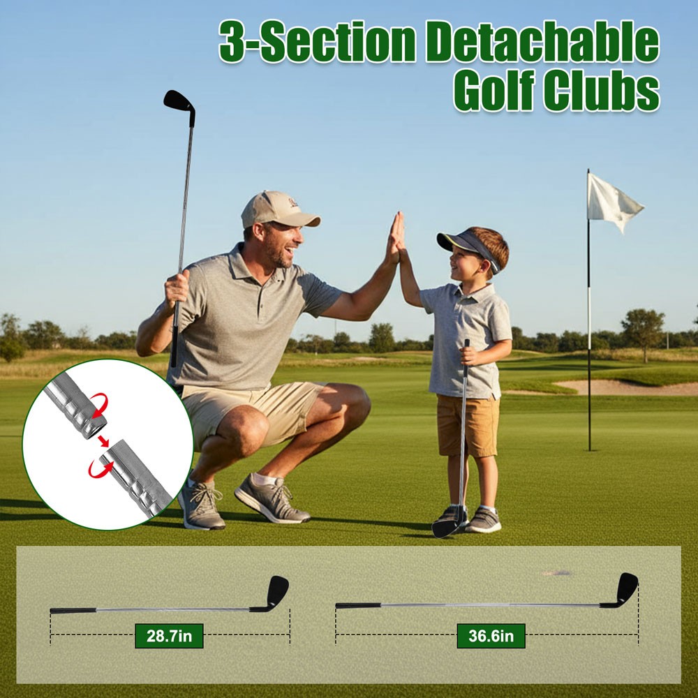 Battle Golf Chipping Game Mat Set Adults Kids Practice Indoor Outdoor Backyard