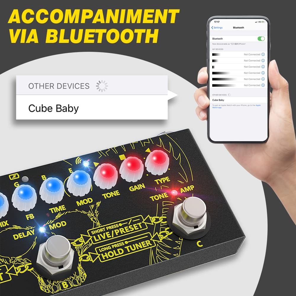 Getaria Guitar Multi Effects Pedal IR Cab Guitar Pedals Multi Effects Process...