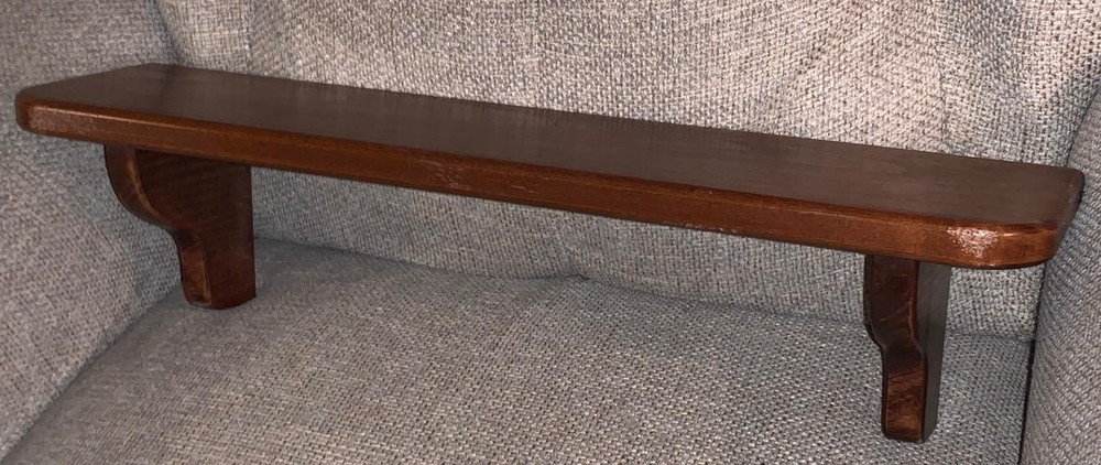 Vintage Solid Wood Wall Shelf (21" long)
